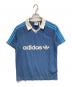 adidas（アディダス）の古着「ピンストライプジャージー」｜ブルー