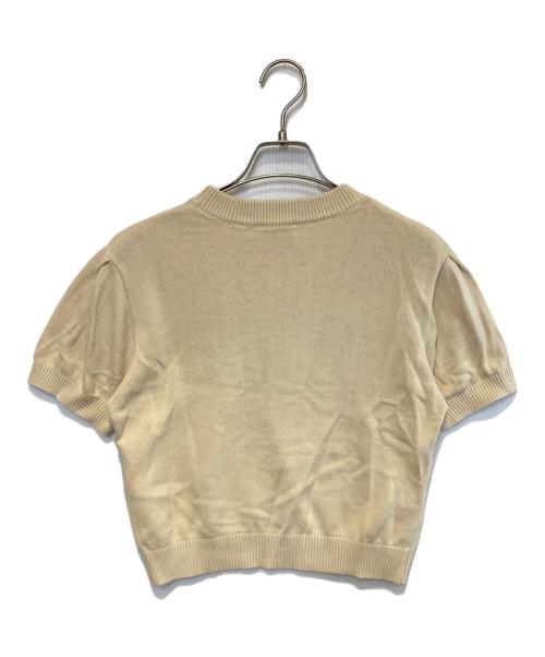 MARITHE+FRANCOIS GIRBAUD（マリテフランソワジルボー）MARITHE+FRANCOIS GIRBAUD (マリテフランソワジルボー) CLASSIC LOGO HALF KNIT ベージュ サイズ:Freeの古着・服飾アイテム