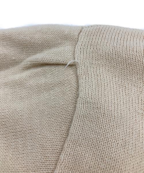 MARITHE+FRANCOIS GIRBAUD（マリテフランソワジルボー）MARITHE+FRANCOIS GIRBAUD (マリテフランソワジルボー) CLASSIC LOGO HALF KNIT ベージュ サイズ:Freeの古着・服飾アイテム