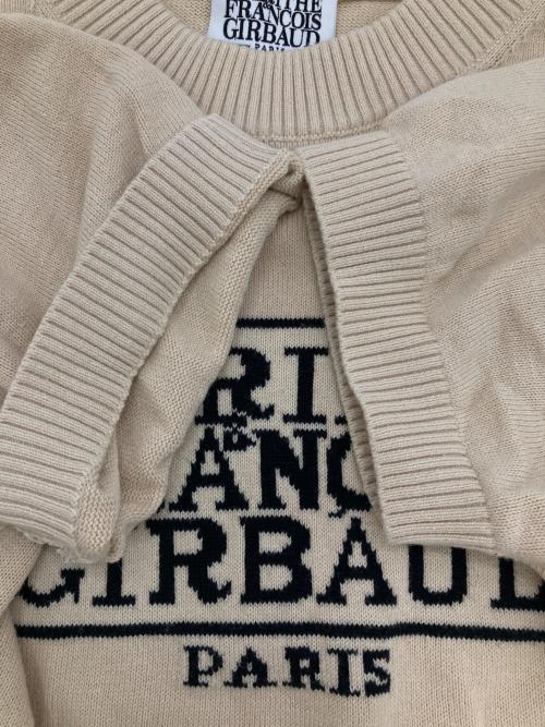 MARITHE+FRANCOIS GIRBAUD（マリテフランソワジルボー）MARITHE+FRANCOIS GIRBAUD (マリテフランソワジルボー) CLASSIC LOGO HALF KNIT ベージュ サイズ:Freeの古着・服飾アイテム