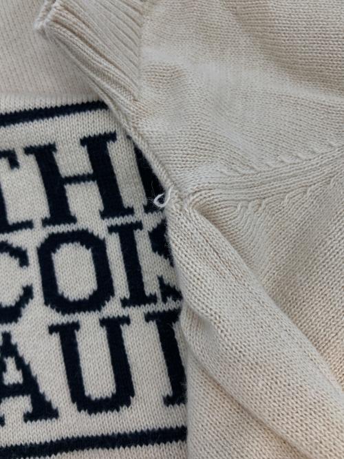 MARITHE+FRANCOIS GIRBAUD（マリテフランソワジルボー）MARITHE+FRANCOIS GIRBAUD (マリテフランソワジルボー) CLASSIC LOGO HALF KNIT ベージュ サイズ:Freeの古着・服飾アイテム