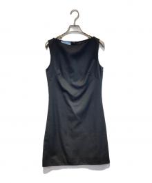 PRADA（プラダ）の古着「ノースリーブワンピース」｜ブラック