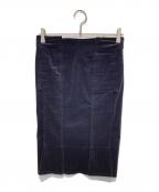 GUCCIグッチ）の古着「ベルベットタイトスカート」｜ブラック