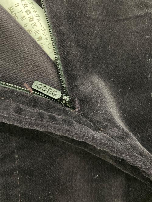 GUCCI（グッチ）GUCCI (グッチ) ベルベットタイトスカート ブラック サイズ:40の古着・服飾アイテム