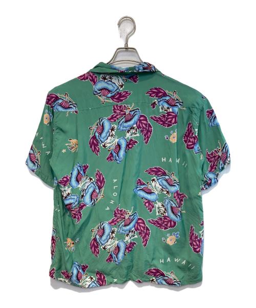 Sun Surf（サンサーフ）Sun Surf (サンサーフ) S/S RAYON HAWAIIAN SHIRT グリーン サイズ:Lの古着・服飾アイテム
