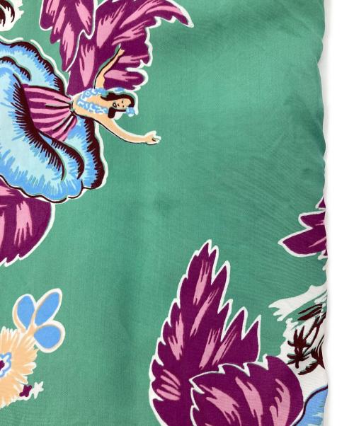 Sun Surf（サンサーフ）Sun Surf (サンサーフ) S/S RAYON HAWAIIAN SHIRT グリーン サイズ:Lの古着・服飾アイテム