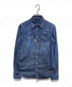 DSQUARED2ディースクエアード）の古着「ウエスタンデニムシャツ」｜インディゴ