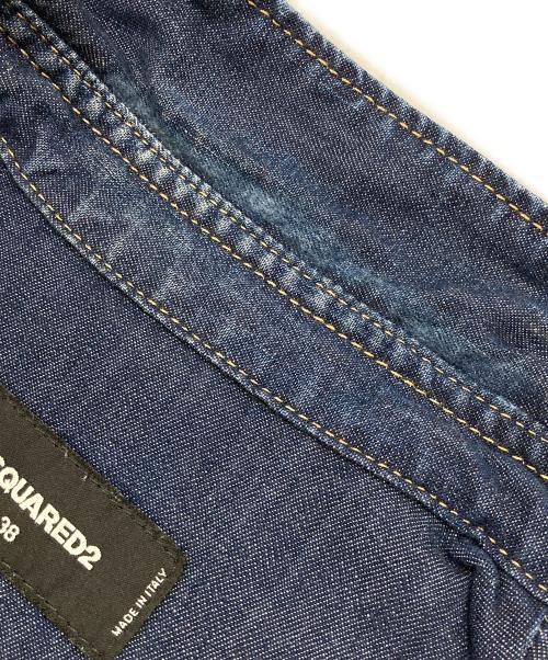 DSQUARED2（ディースクエアード）DSQUARED2 (ディースクエアード) ウエスタンデニムシャツ インディゴ サイズ:38の古着・服飾アイテム