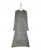 Lily Brownリリーブラウン）の古着「スノーニットワンピース」｜グレー