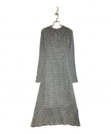 Lily Brown（リリーブラウン）の古着「スノーニットワンピース」｜グレー