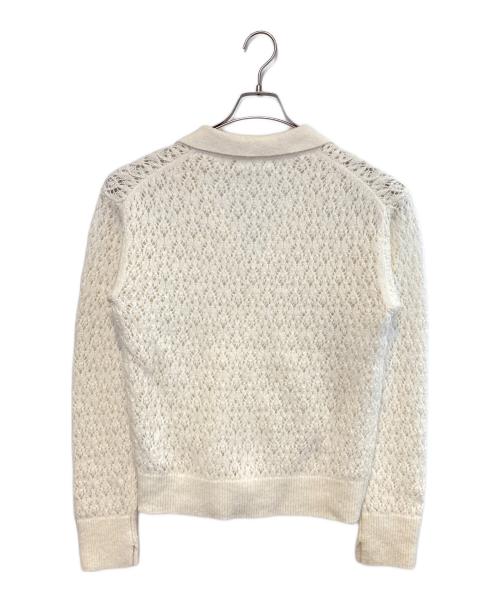 MIESROHE（ミースロエ）MIESROHE (ミースロエ) アルパカ混シャツニットカーデ アイボリー サイズ:Freeの古着・服飾アイテム
