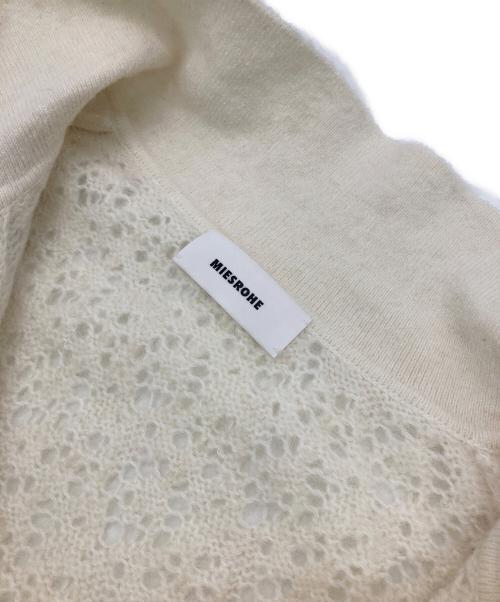 MIESROHE（ミースロエ）MIESROHE (ミースロエ) アルパカ混シャツニットカーデ アイボリー サイズ:Freeの古着・服飾アイテム