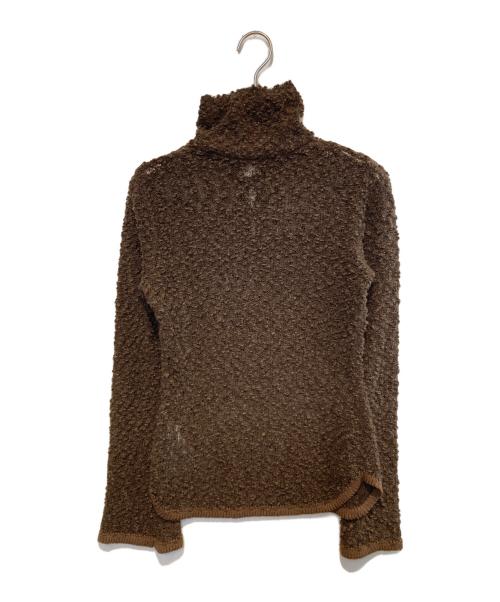 MIESROHE（ミースロエ）MIESROHE (ミースロエ) ループヤーンタートルニット ブラウン サイズ:Freeの古着・服飾アイテム