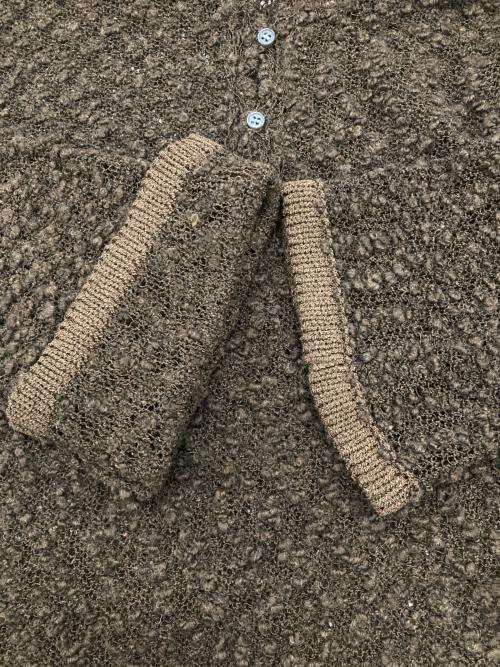 MIESROHE（ミースロエ）MIESROHE (ミースロエ) ループヤーンタートルニット ブラウン サイズ:Freeの古着・服飾アイテム