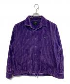 HUFハフ）の古着「コーデュロイシャツジャケット」｜パープル