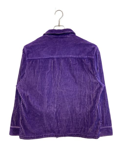 HUF（ハフ）HUF (ハフ) コーデュロイシャツジャケット パープル サイズ:Mの古着・服飾アイテム