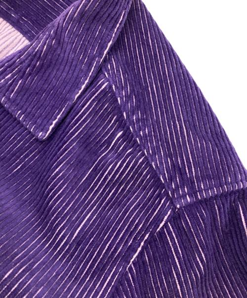 HUF（ハフ）HUF (ハフ) コーデュロイシャツジャケット パープル サイズ:Mの古着・服飾アイテム
