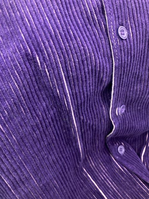 HUF（ハフ）HUF (ハフ) コーデュロイシャツジャケット パープル サイズ:Mの古着・服飾アイテム