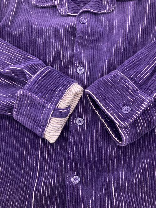 HUF（ハフ）HUF (ハフ) コーデュロイシャツジャケット パープル サイズ:Mの古着・服飾アイテム