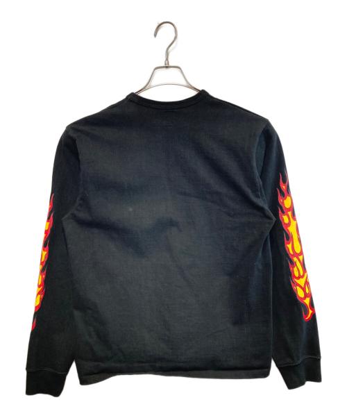 JELADO（ジェラード）JELADO (ジェラード) FLAME SLEEVE TEE ブラック サイズ:40の古着・服飾アイテム