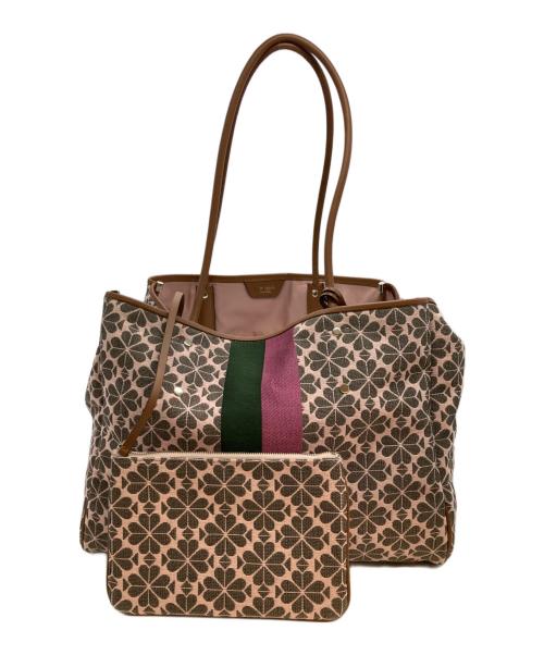 Kate Spade（ケイトスペード）Kate Spade (ケイトスペード) エブリシングスペードフラワージャカードラージトートの古着・服飾アイテム
