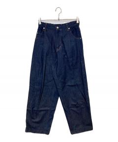 中古・古着通販】NEON SIGN (ネオンサイン) DRILL WIDE DENIM PANTS V1