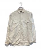 AUBERGEオーベルジュ）の古着「リネンシャツ」｜ベージュ