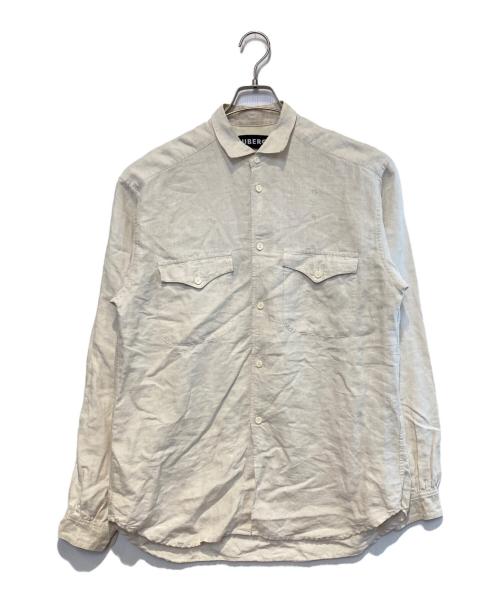 AUBERGE（オーベルジュ）AUBERGE (オーベルジュ) リネンシャツ ベージュ サイズ:40の古着・服飾アイテム