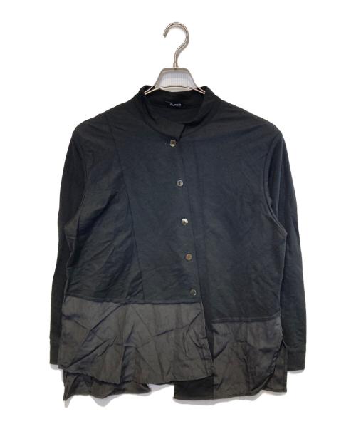 m mefu（メフウ）m mefu (メフウ) ドッキングスタンドカラーシャツ ブラック サイズ:40の古着・服飾アイテム