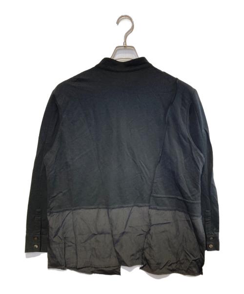 m mefu（メフウ）m mefu (メフウ) ドッキングスタンドカラーシャツ ブラック サイズ:40の古着・服飾アイテム