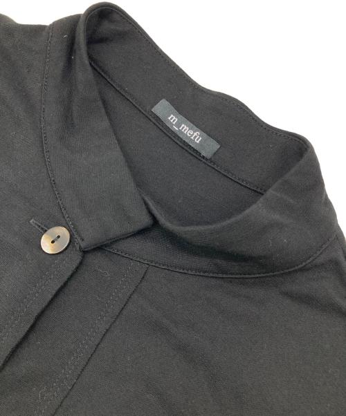 m mefu（メフウ）m mefu (メフウ) ドッキングスタンドカラーシャツ ブラック サイズ:40の古着・服飾アイテム