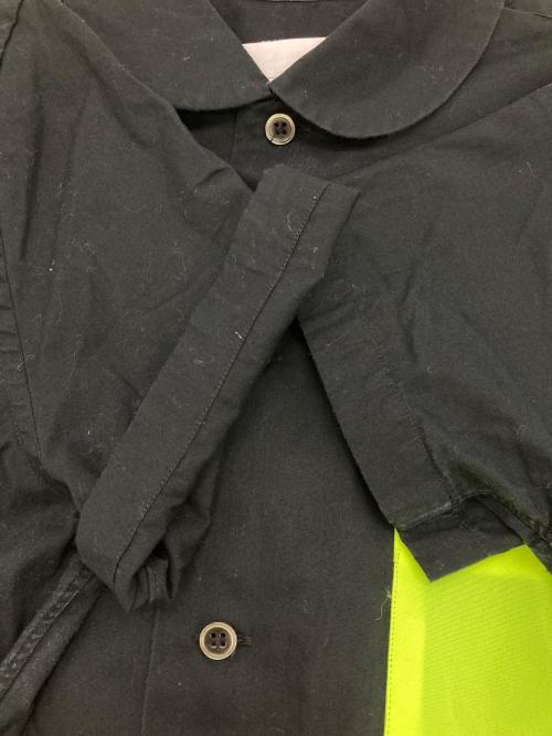 BLACK COMME des GARCONS（ブラックコムデギャルソン）BLACK COMME des GARCONS (ブラックコムデギャルソン) 丸襟S/Sシャツ ブラック サイズ:XSの古着・服飾アイテム