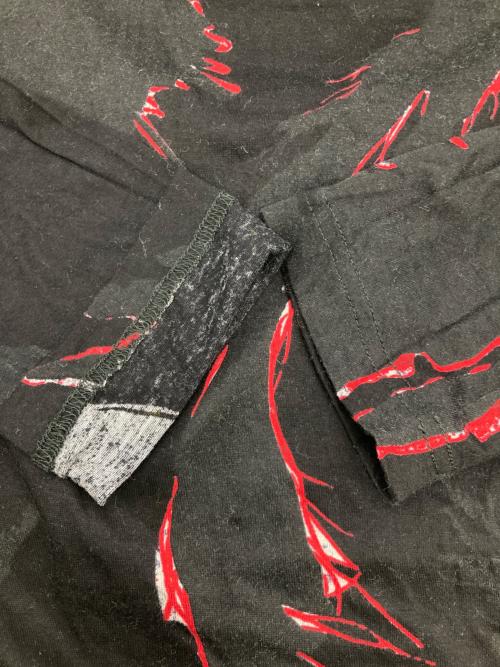 Y's（ワイズ）Y's (ワイズ) ロングスリーブカットソー ブラック×レッド サイズ:2の古着・服飾アイテム