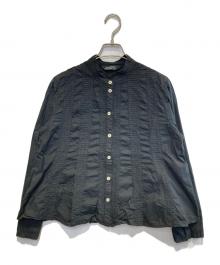 YACCO MARICARD（ヤッコマリカルド）の古着「ピンタックフレアシャツ」｜ブラック