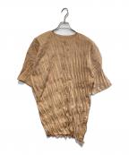me ISSEY MIYAKEミーイッセイ ミヤケ）の古着「シワ加工チュニック」｜ベージュ