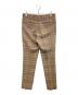 AURALEE (オーラリー) WOOL SERGE CHECK NARROW SLACKS ブラウン サイズ:4：9000円