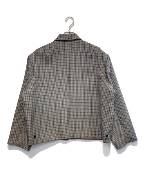 AURALEE（オーラリー）AURALEE (オーラリー) DOUBLE FACE CHECK ZIP BLOUSON グレー サイズ:4の古着・服飾アイテム