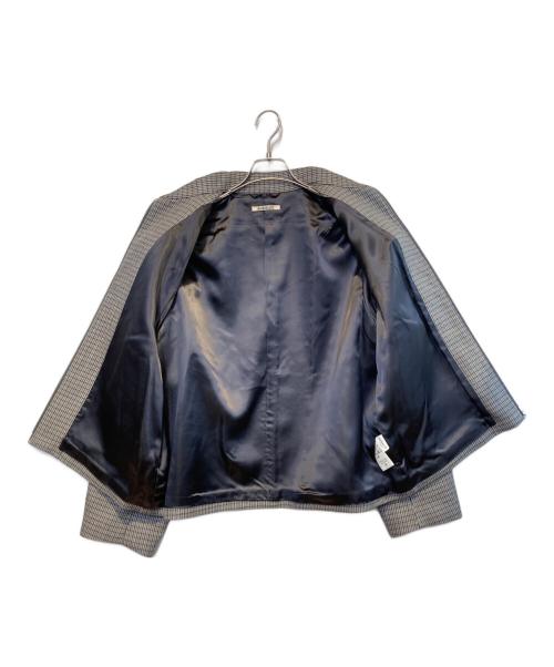 AURALEE（オーラリー）AURALEE (オーラリー) DOUBLE FACE CHECK ZIP BLOUSON グレー サイズ:4の古着・服飾アイテム