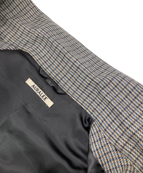 AURALEE（オーラリー）AURALEE (オーラリー) DOUBLE FACE CHECK ZIP BLOUSON グレー サイズ:4の古着・服飾アイテム