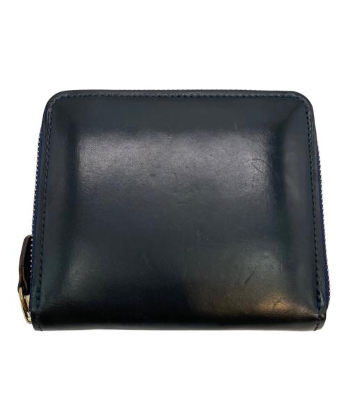 GANZO（ガンゾ）GANZO (ガンゾ) レザーコンパクトジップウォレット ネイビーの古着・服飾アイテム