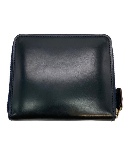 GANZO（ガンゾ）GANZO (ガンゾ) レザーコンパクトジップウォレット ネイビーの古着・服飾アイテム