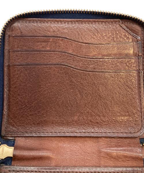 GANZO（ガンゾ）GANZO (ガンゾ) レザーコンパクトジップウォレット ネイビーの古着・服飾アイテム