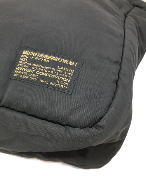 HARVEST LABEL（ハーヴェストレーベル）HARVEST LABEL (ハーヴェストレーベル) FLYER'S MA-1 トートバッグ ブラックの古着・服飾アイテム
