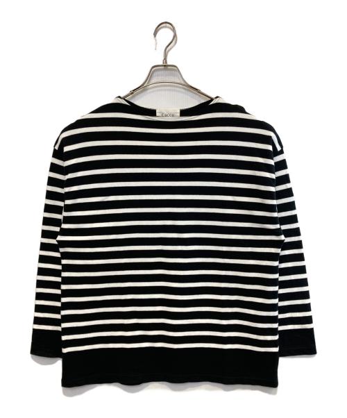 Cacco（カッコ）Cacco (カッコ) バスクシャツ ブラック サイズ:LONGの古着・服飾アイテム