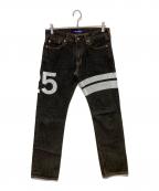 COMME des GARCONS JUNYA WATANABE MANコム デ ギャルソン ジュンヤ ワタナベ マン）の古着「プリントデニムパンツ」｜ブラック