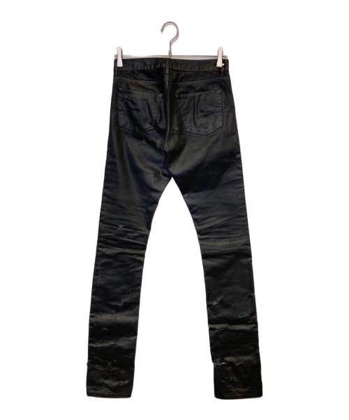 DIOR HOMME（ディオール オム）DIOR HOMME (ディオール オム) デストロイコーティングデニムパンツ ブラック サイズ:28の古着・服飾アイテム