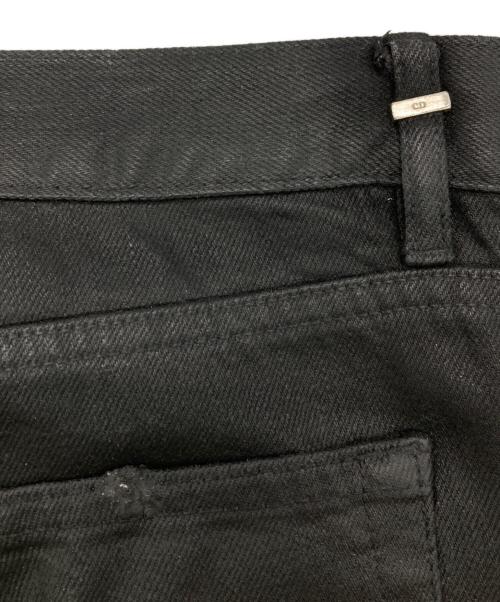 DIOR HOMME（ディオール オム）DIOR HOMME (ディオール オム) デストロイコーティングデニムパンツ ブラック サイズ:28の古着・服飾アイテム