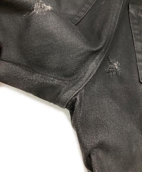 DIOR HOMME（ディオール オム）DIOR HOMME (ディオール オム) デストロイコーティングデニムパンツ ブラック サイズ:28の古着・服飾アイテム