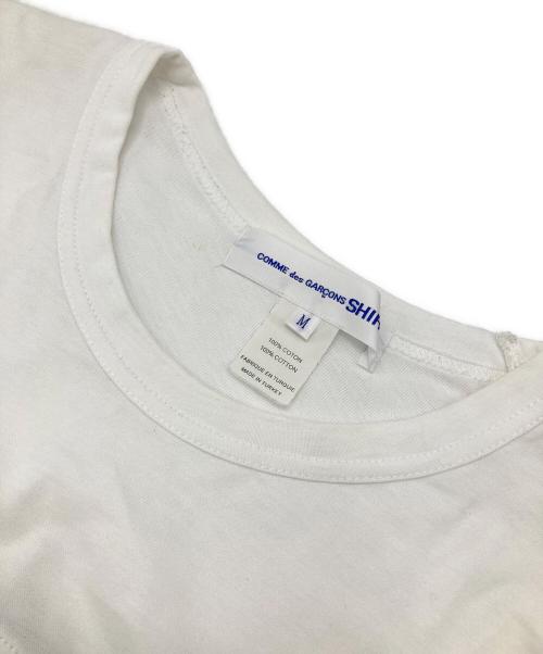 COMME des GARCONS SHIRT（コムデギャルソンシャツ）COMME des GARCONS SHIRT (コムデギャルソンシャツ) ボーダーL/Sカットソー ホワイト×ネイビー サイズ:Mの古着・服飾アイテム