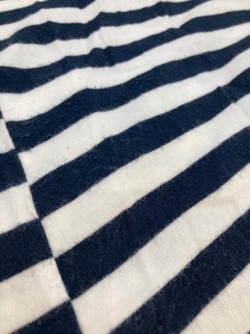 COMME des GARCONS SHIRT（コムデギャルソンシャツ）COMME des GARCONS SHIRT (コムデギャルソンシャツ) ボーダーL/Sカットソー ホワイト×ネイビー サイズ:Mの古着・服飾アイテム